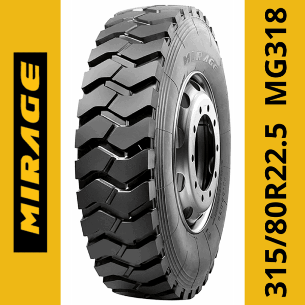 62 LLANTA 315/80R22.5 20PR 157/154G MG318 MIRAGE ®